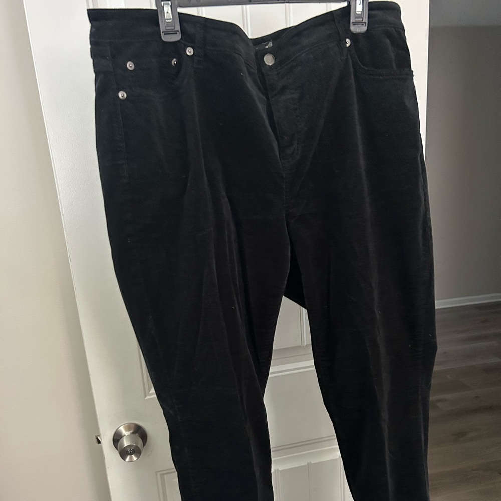 Ralph Lauren Elegant Black Corduroy Trousers